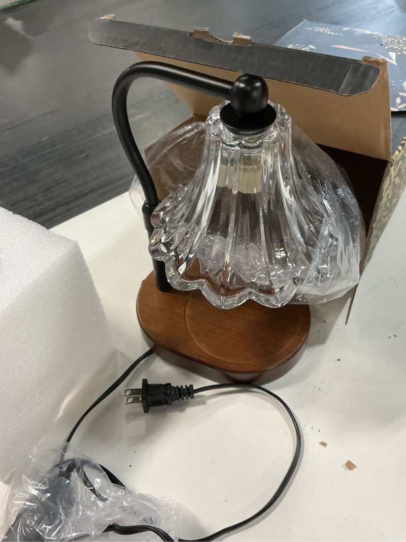 Condition photo showing Good Condition for candle warmer lamp – dimmable candle lamp with timer, adjustable height for jar candles (walnut)