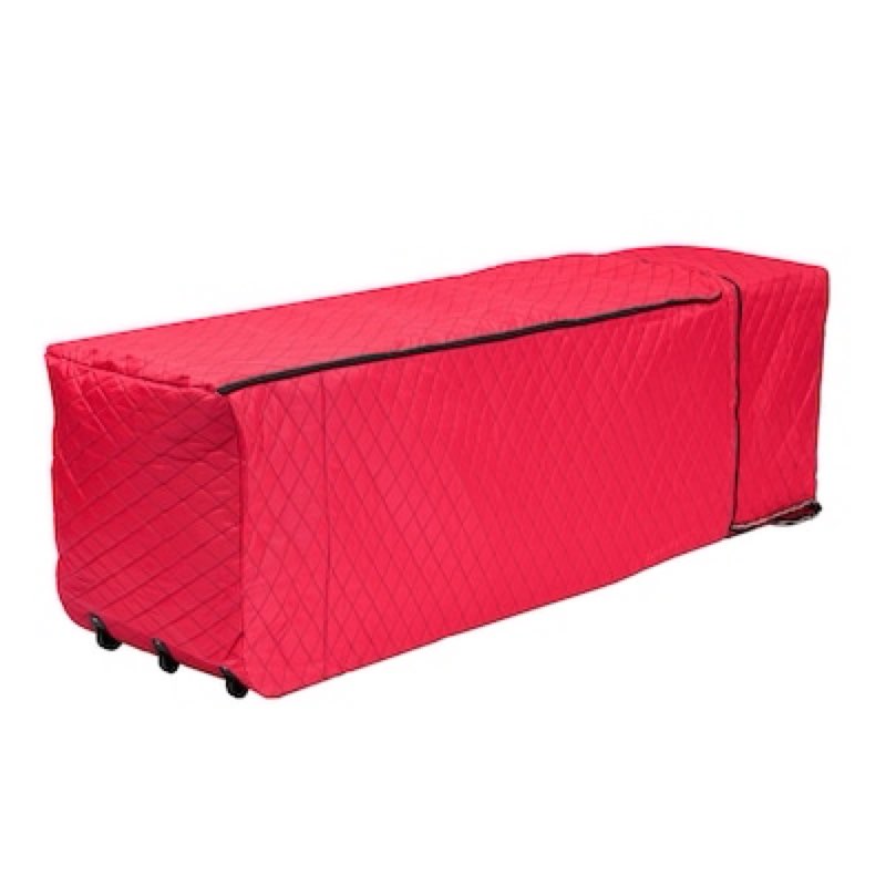 holiday living red collapsible rolling christmas tree storage bag (for trees 11.1-ft-12-ft tall)
