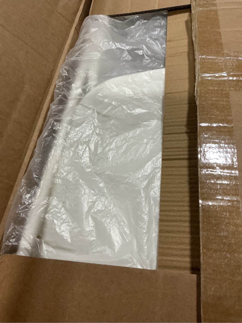 Condition photo showing As Is for Sweetcrispy Folding Chair 16 Pack, Plastic Foldable Chairs with 330-Pound Capacity, Sturdy Metal Portable Chair, Easy to Use and Store, Outdoor and Indoor, for Home, Office, Party, Comfy, White White 16 Pack