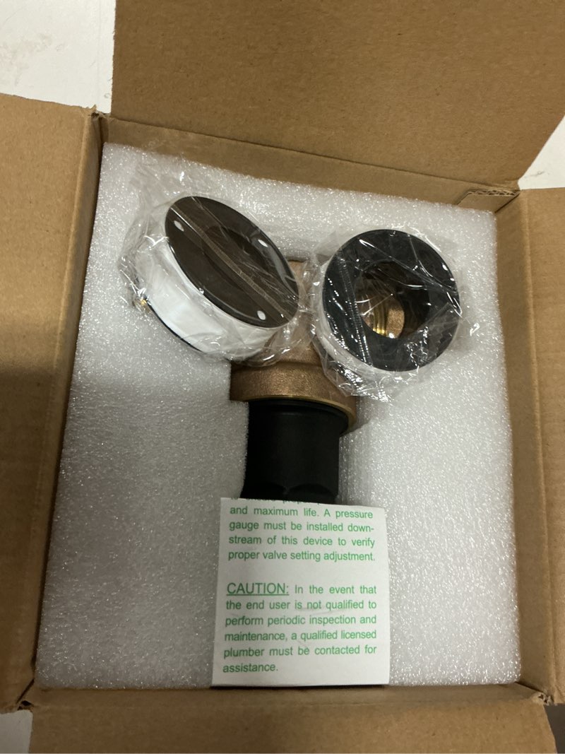 Condition photo showing Good Condition for 3/4" nr3xl pressure reducing valve with double union fnpt connection | water savings and energy savings, for home & commercial use, complete accessories, teflon tape