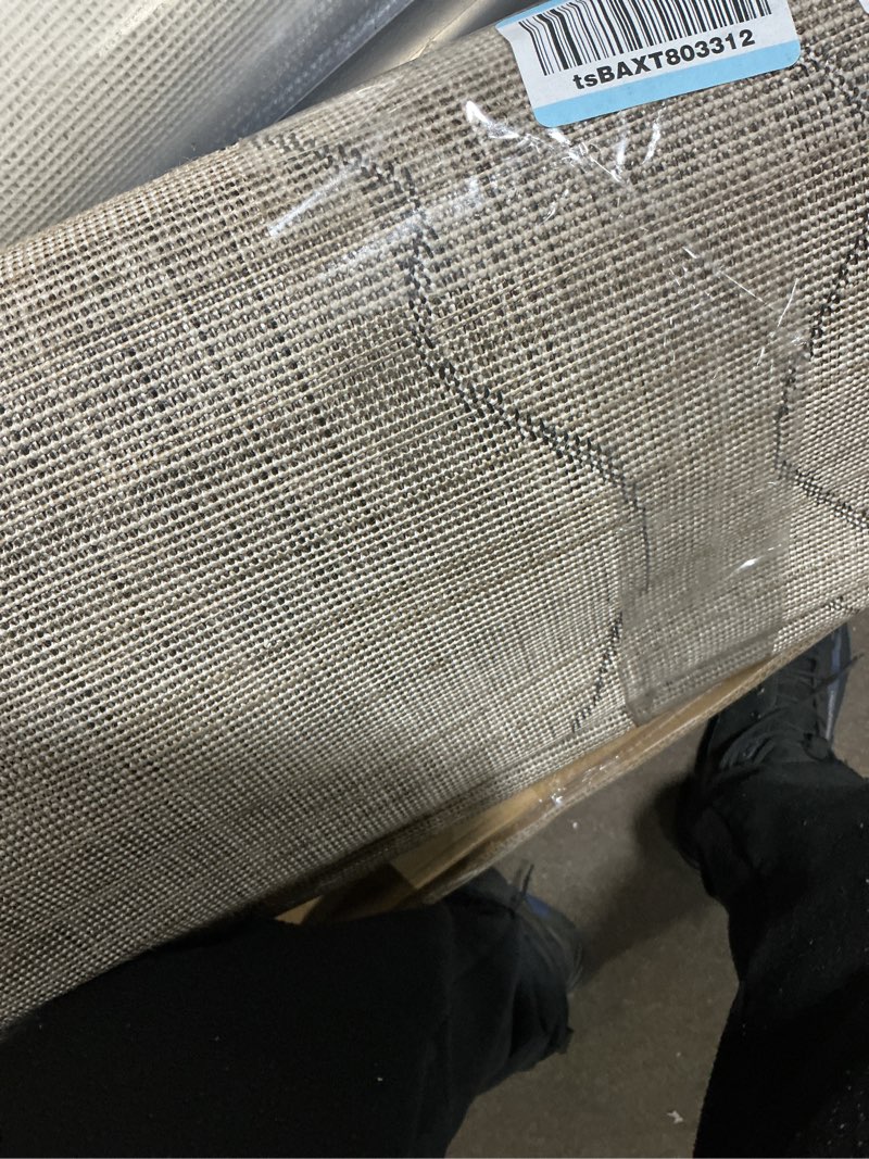 Condition photo showing As Is for possibly used loloi darby collection dar-03 sand/charcoal 5'-3\" x 7'-6\" area rug sand / charcoal 5'3\" x 7'6\" (rectangular)