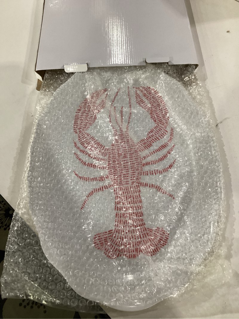 Condition photo showing Good Condition for pavilion gift company - coastal - 20" melamine serving tray lobster summer coast waterfront beach-house kitchenware