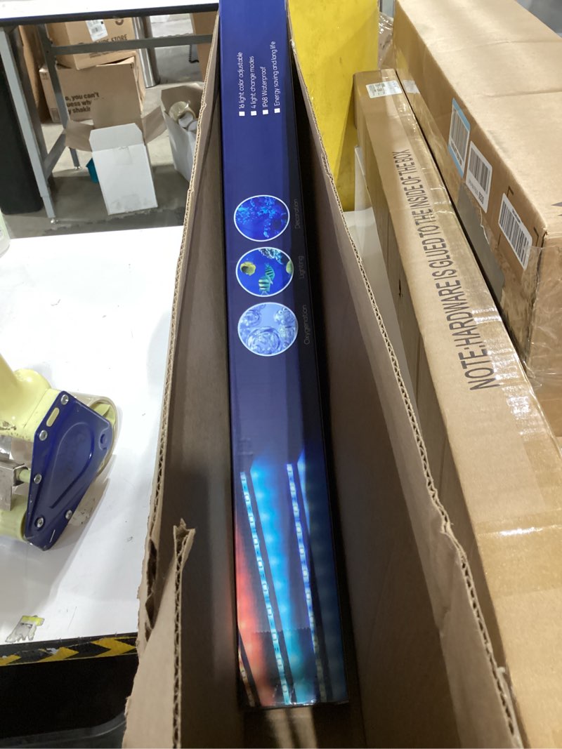 Condition photo showing As Is for Submersible Bubble Aquarium Light?Multicolor RGB Fish Tank Light with Remote & Adjustable Brightness for Pet Plants Grow - Waterproof Submersible Led Lights for 5-10In Saltwater Tanks 5 inch Nanoscale Bubbles