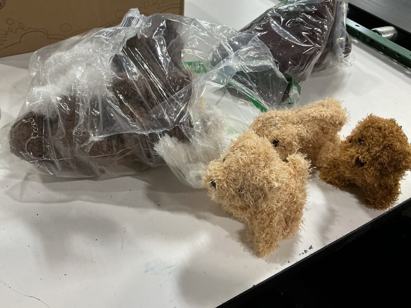 Condition photo showing Good Condition for 12 pack 4.72 inch mini teddy dog plush stuffed puppy animal toy for pendant keychain baby shower birthday carnival prizes bag fillers, 4 colors (puppy dog color 1)