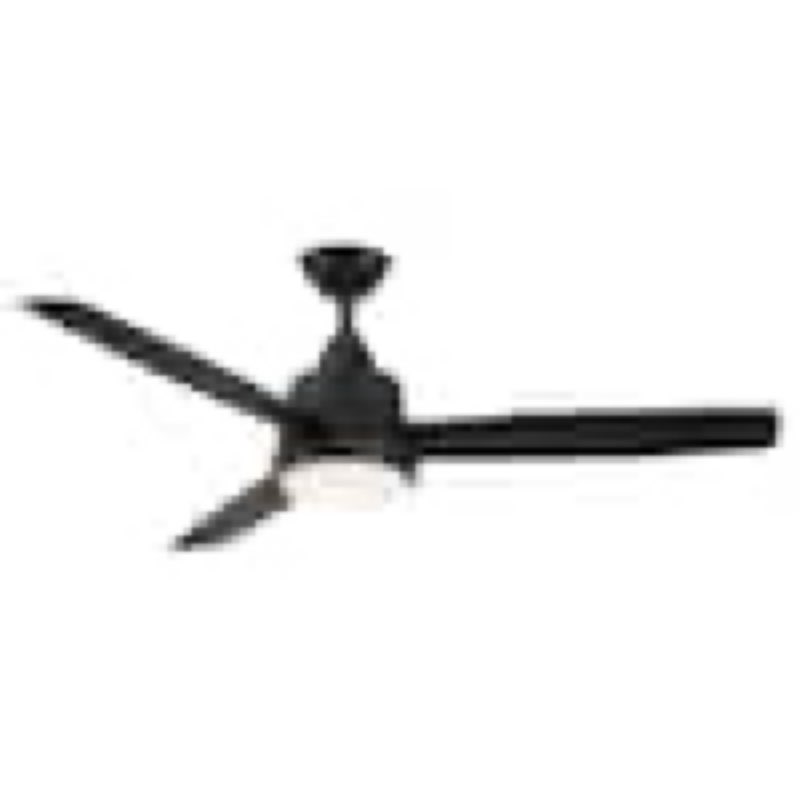 Caprice 52 in. Integrated LED Indoor Matte Black Ceiling Fan with Light Kit and Remote Control