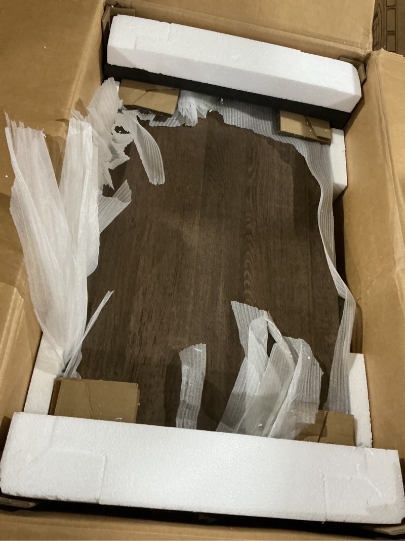 Condition photo showing Good Condition for duraflame panoglow electric fireplace antique oak finish