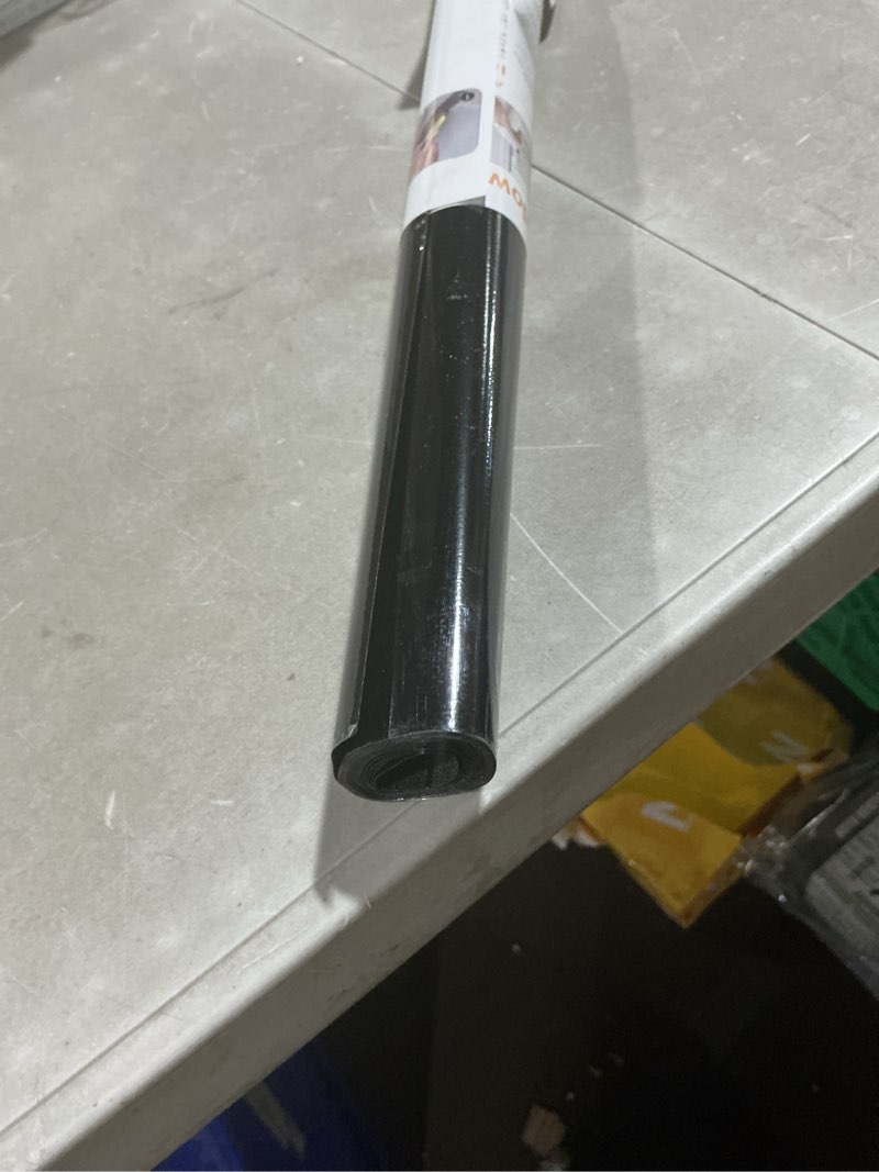 Condition photo showing As Is for rabbitgoo blackout window film, sun heat blocking privacy cover for glass, removable opaque room darkening dark black out window covers tint shades for home day sleep light blocker 23.6 x 78.7 inches black 23.6" x 78.7"