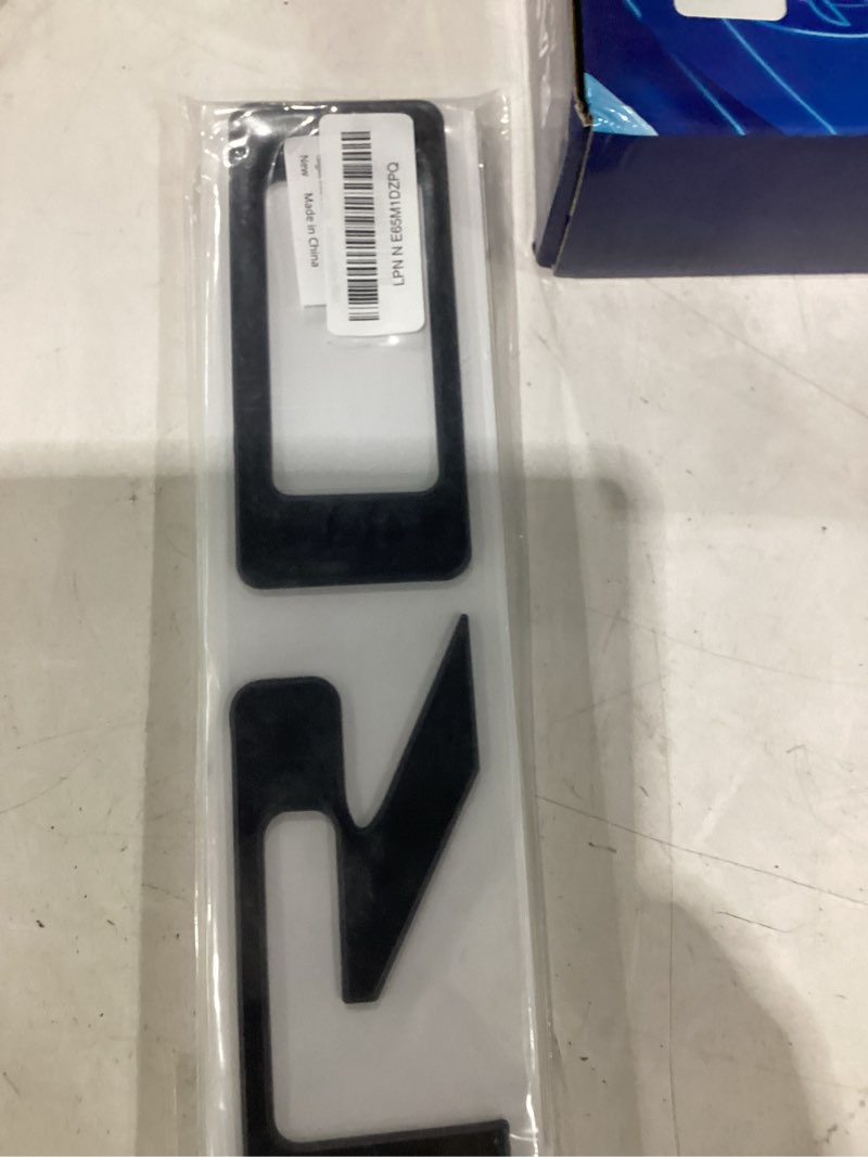 Condition photo showing New/Like New for tailgate insert letters compatible with chevy silverado 2019 2020 2021 2022 2023 2024 2025 2026 3d emblems badge with strong adhesive matte black