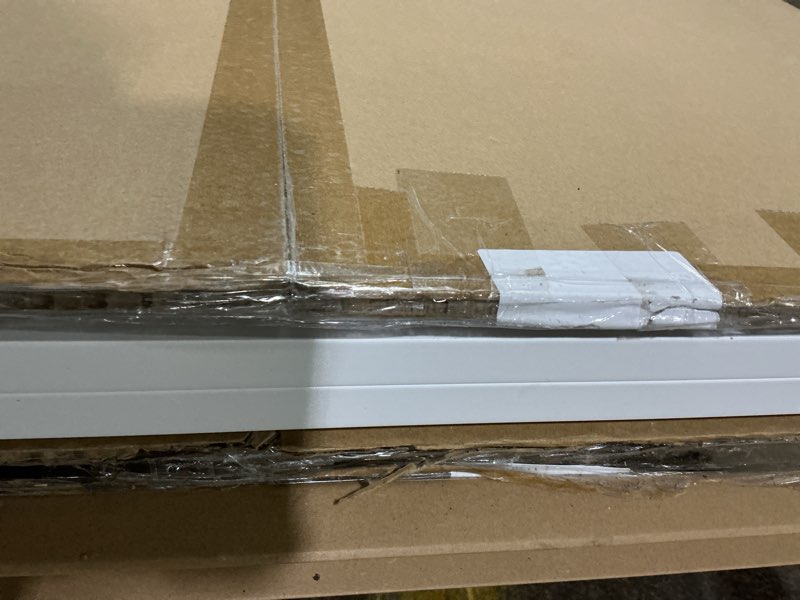 Condition photo showing Good Condition for barnsmith 72x80 sliding closet door, 5-panels preassembled frosted glass door panel with hardware kits & matching fascia, mdf covered with water-proof & anti-scratch pvc surface, white 72"