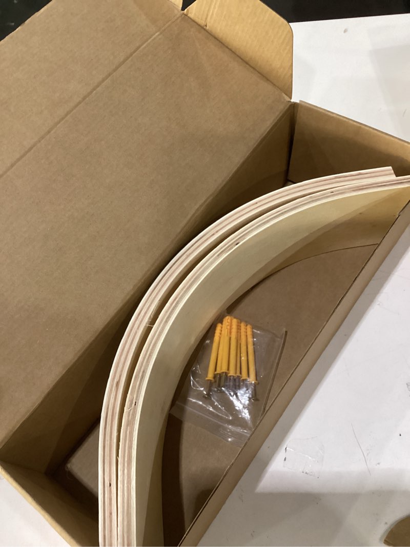 Condition photo showing Good Condition for 2 pcs wooden doorway arch kit for drywall, diy rounded & half circle door frame kit, easy home renovation interior archway decor for living room & entryway