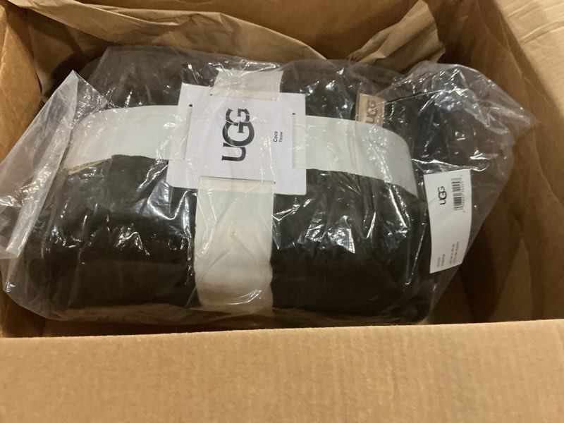 Condition photo showing New/Like New for UGG Coco Plush Throw Blanket – Cozy Soft Fleece Heavy Blanket for Couch, Bed or Chair, Housewarming Gift for Women, Bedroom or Living Room Decor, Luxurious Winter Bedding Gifts for Women, Root Root Throw