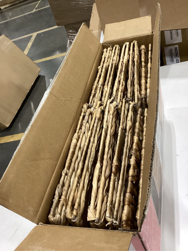 Condition photo showing New/Like New for Storage Baskets 11x11inch Cube Baskets 4 pcs Baskets,Foldable Handwoven Water Hyacinth Laundry Organizer,Cube Storage Baskets