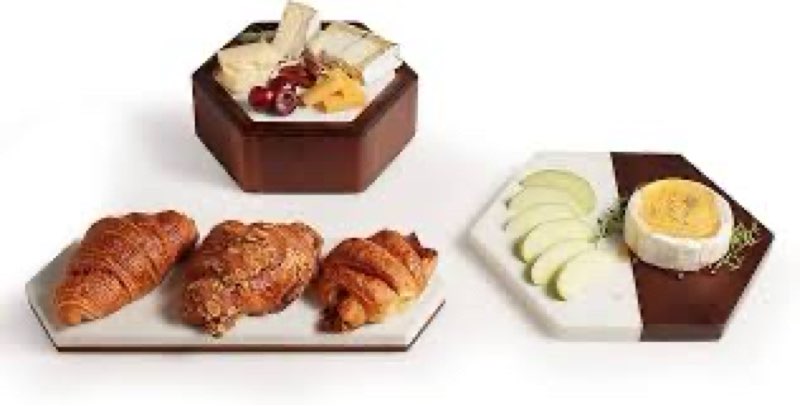 Libbey Urban Story 3-Piece Tray and Bowl Starter Set, 10-inch and 15-inch Trays, 8-inch Bowl