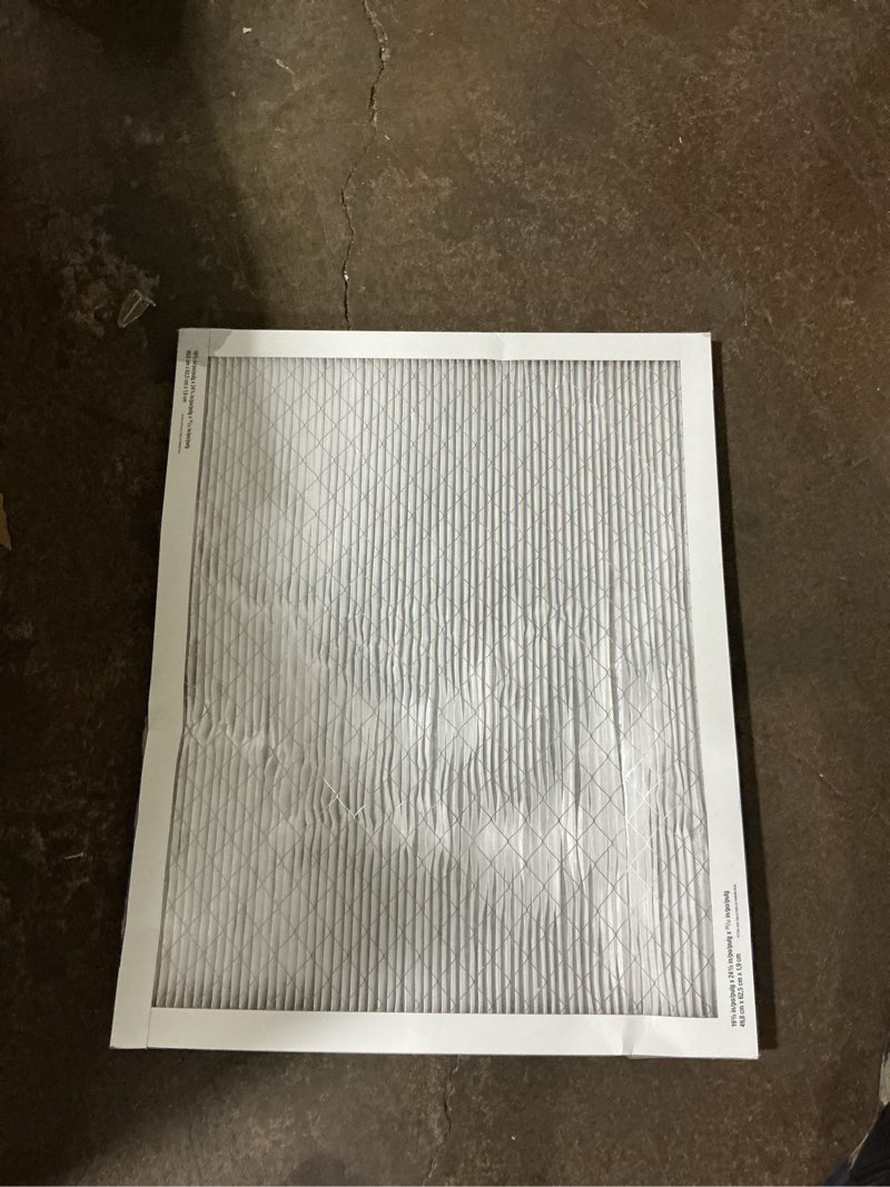 Condition photo showing As Is for filtrete 20 x 25 x 1 merv 13 1900 mpr allergens, bacteria, viruses air pollutants electrostatic