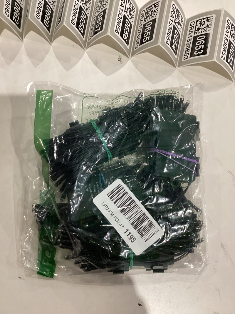 Condition photo showing As Is for Christmas Lights Outdoor Battery Operated String Lights Total 100LED 33Ft with Timer 8 Modes 16.4Ft*2 Waterproof Outdoor Indoor for Christmas Decor, Multicolor, 2-Pack