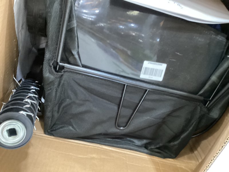 Condition photo showing As Is for westinghouse 13" 12-amp 2-in-1 electric dethatcher and scarifier with collection bag 13 inch aerator/dethatcher