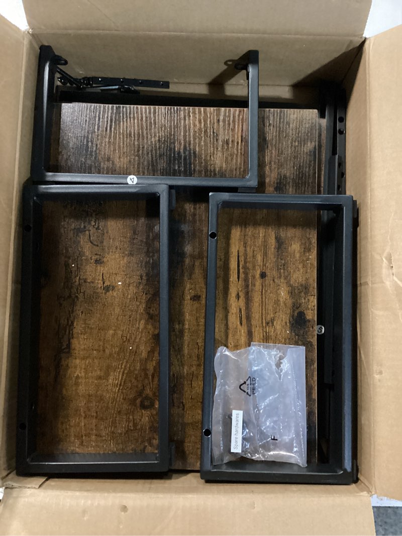 Condition photo showing As Is for aboxoo 47" TV Riser for 32-60 inch TV, TV Riser Stand Shelf, Tabletop TV Stand Riser, Computer Monitor Table for Home Living Room, Study Office (Brown) 47 inch Brown