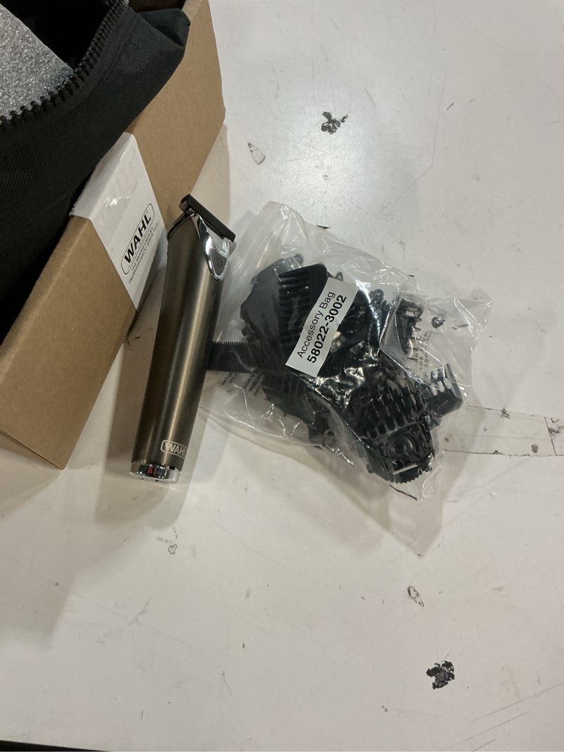 Condition photo showing Good Condition for wahl usa stainless steel lithium ion 2.0+ slate beard trimmer for men - electric shaver, nose ear trimmer, rechargeable all in one men's grooming kit - model 9864 23 piece set
