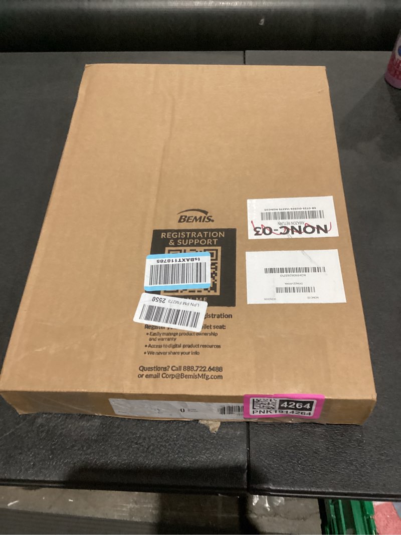 Condition photo showing New/Like New for Mayfair NextStep2 Toilet Seat with Built-In Potty Training Seat, Slow-Close, Removable that will Never Loosen, Elongated, White Elongated (1-Pack) 1-Pack