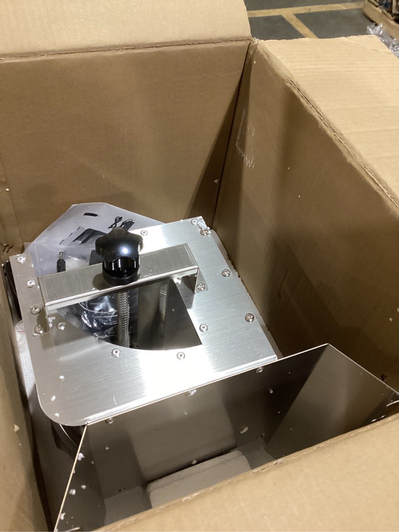 Condition photo showing As Is for WICHEMI Electric Vegetable Slicer Commercial Fruit Slicer Cabbage Shredder Machine 2 IN 1 Manual Electric Vegetable Slicers Machine Stainless Steel Food Slicing Machines Electric, 40W