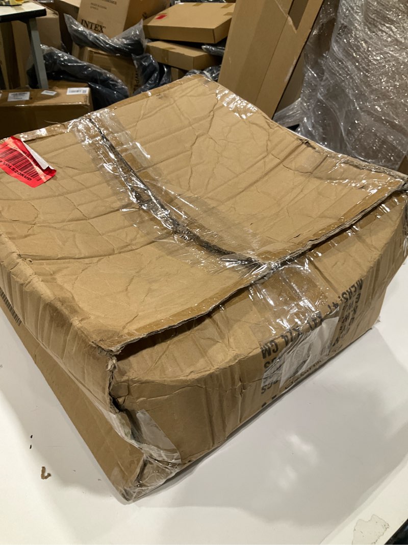 Condition photo showing As Is for Large Handmade Bamboo Woven Pendant Light Hanging Ceiling Lamp