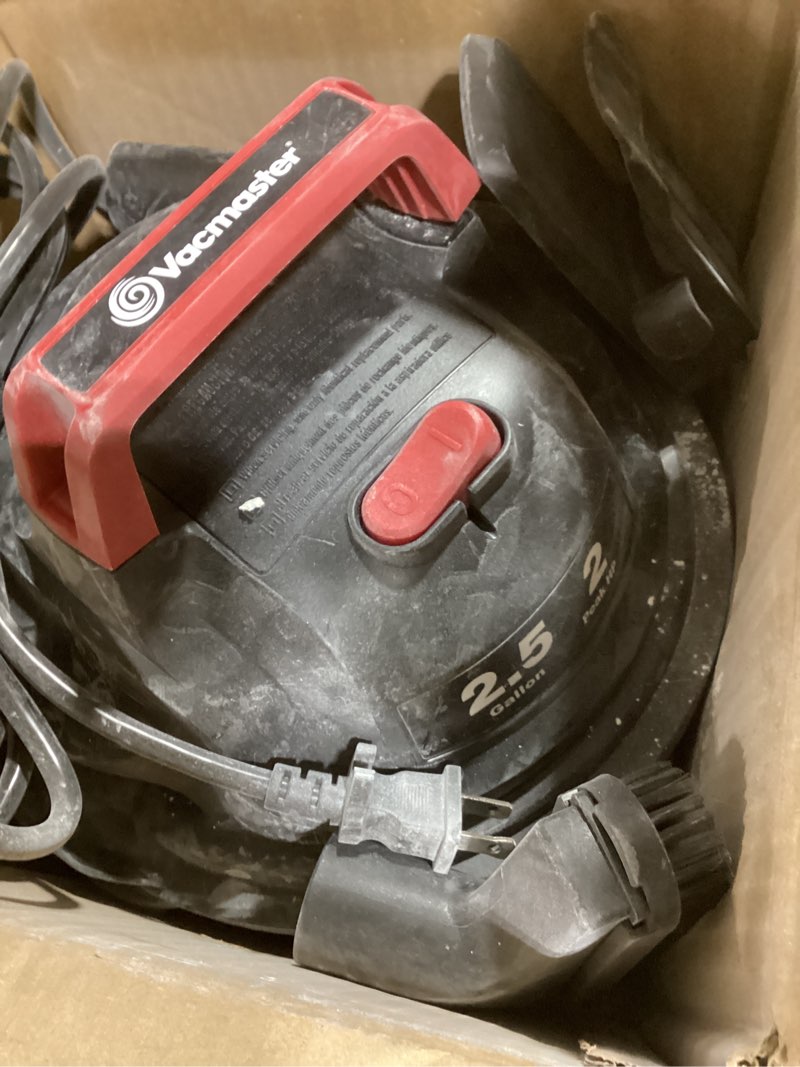 Condition photo showing New/Like New for vacmaster 2.5-gallon* 2 peak hp wall mountable wet/dry vacuum – vom205p 1101 plug-in edition