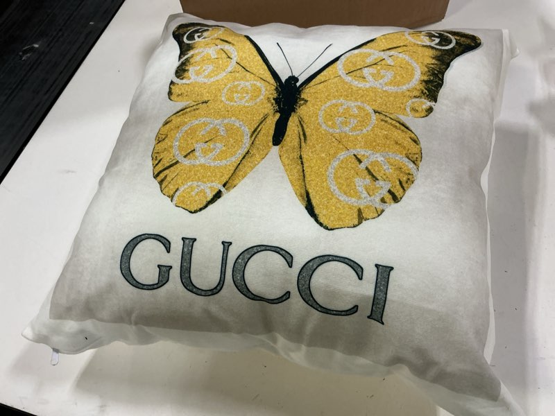 Condition photo showing Good Condition for Stupell Industries Glam Fashion Butterfly Design by Madeline Blake Throw Pillow