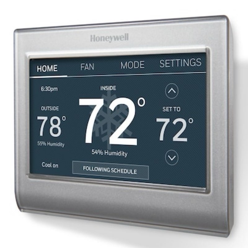 honeywell home silver smart compatible thermostat with wi-fi compatibility item #831392 | 