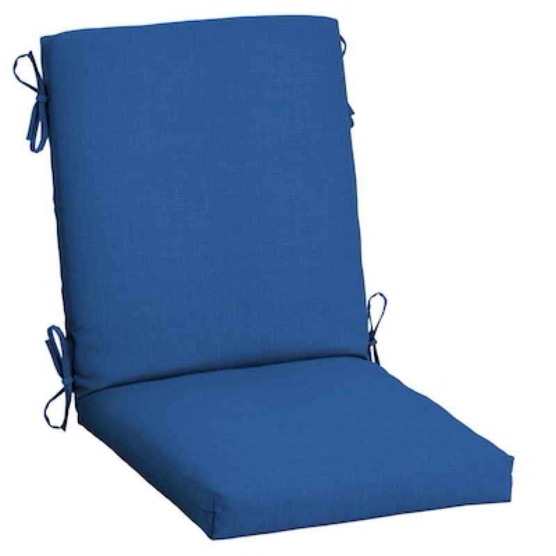 arden  cobalt blue texture patio chair cushion 4 packs