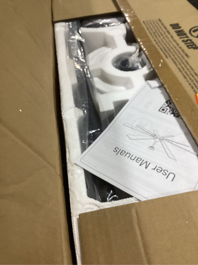Condition photo showing Good Condition for zmishibo 72" ceiling fans with lights for patio, living room, remote | high cfm powerful airflow, quiet dc motor, 24w 3 cct led, indoor/covered outdoor, dual-finish, damp rated, black