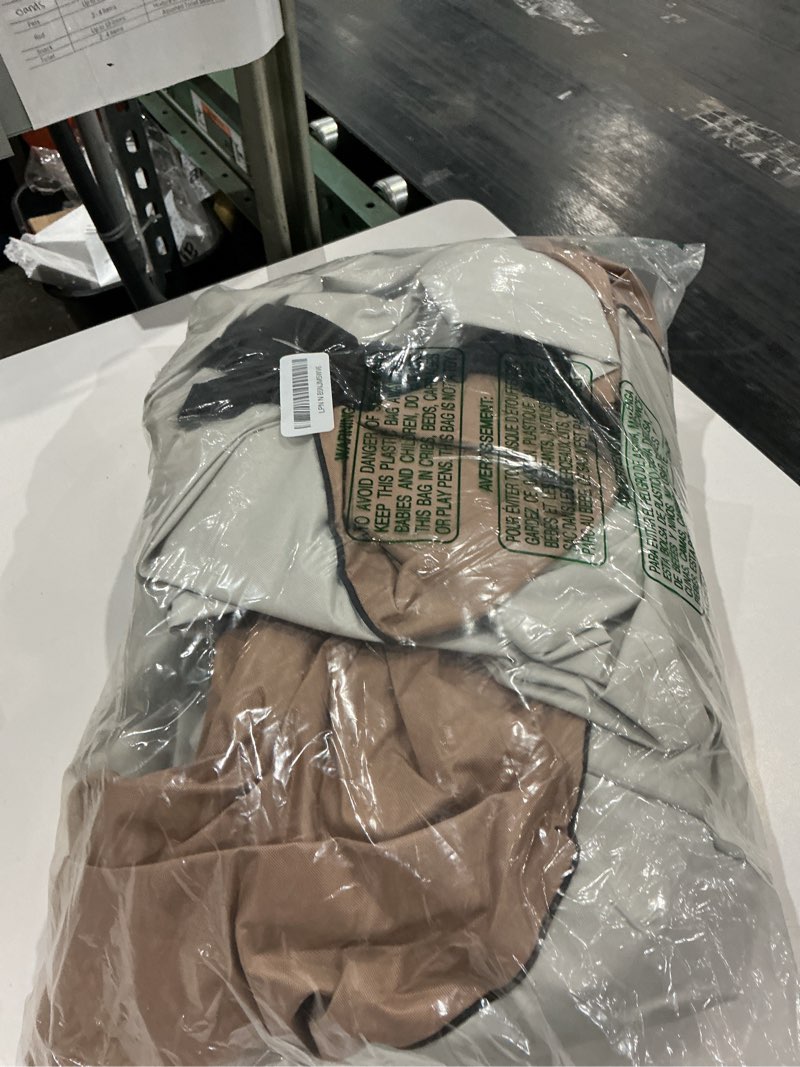 Condition photo showing Good Condition for patio chair covers waterproof heavy duty patio furniture covers, 33w x 35d x 36h inches swivel outdoor chair cover 2 pack (beige) beige - chair cover 2pack - 33"w x 35"d x 36"h