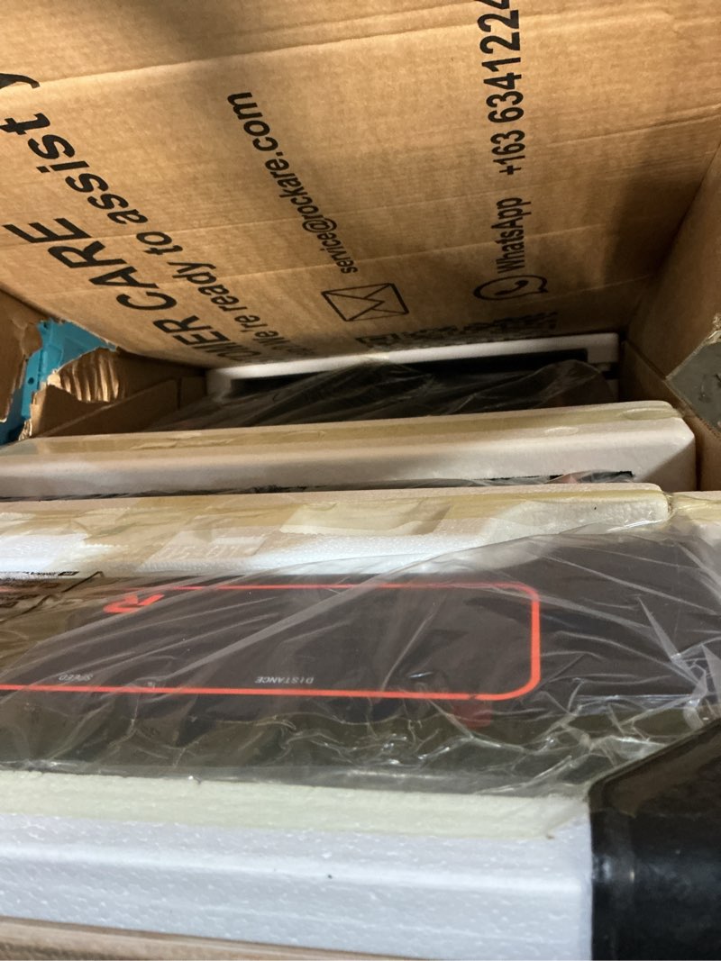 Condition photo showing Good Condition for walking pad treadmill with incline 9% & decline -4%, under desk treadmill for home, quiet bldc evodrive, full metrics display, neofloat quad cushioning, portable compact for small spaces orange