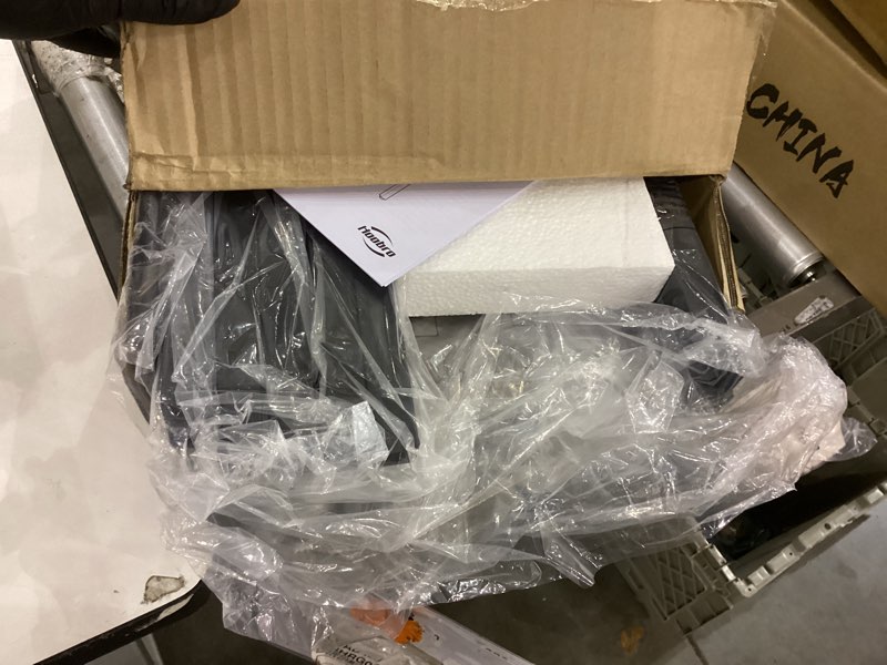 HOOBRO Tall Side Table, Industrial End Telephone Table with Adjustable Mesh Shelves, for Living Room