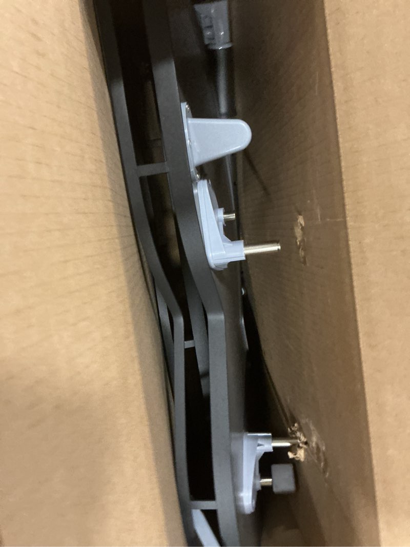 Condition photo showing As Is for Blind Corner Cabinet Pull Out Organizer Swing Right Lazy Susan for Cabinet 32in, 2-Tier Shelf Kitchen Cupboard Magic Corner Pull Out with Soft Close, Adjustable Height, Metal Black 32in - Right Open