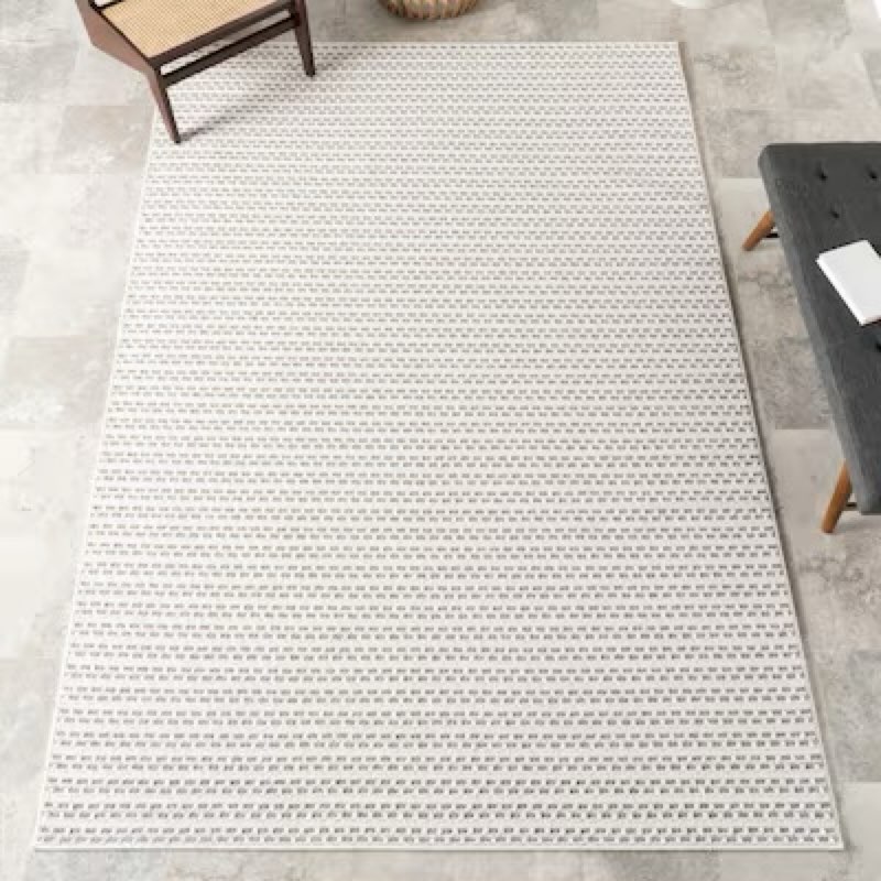 nuLOOM Havanah Geometric Indoor/Outdoor 8ft. x 10ft. Cream Area Rug