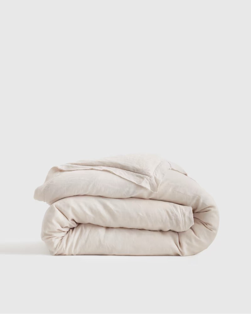 european linen double flange duvet cover