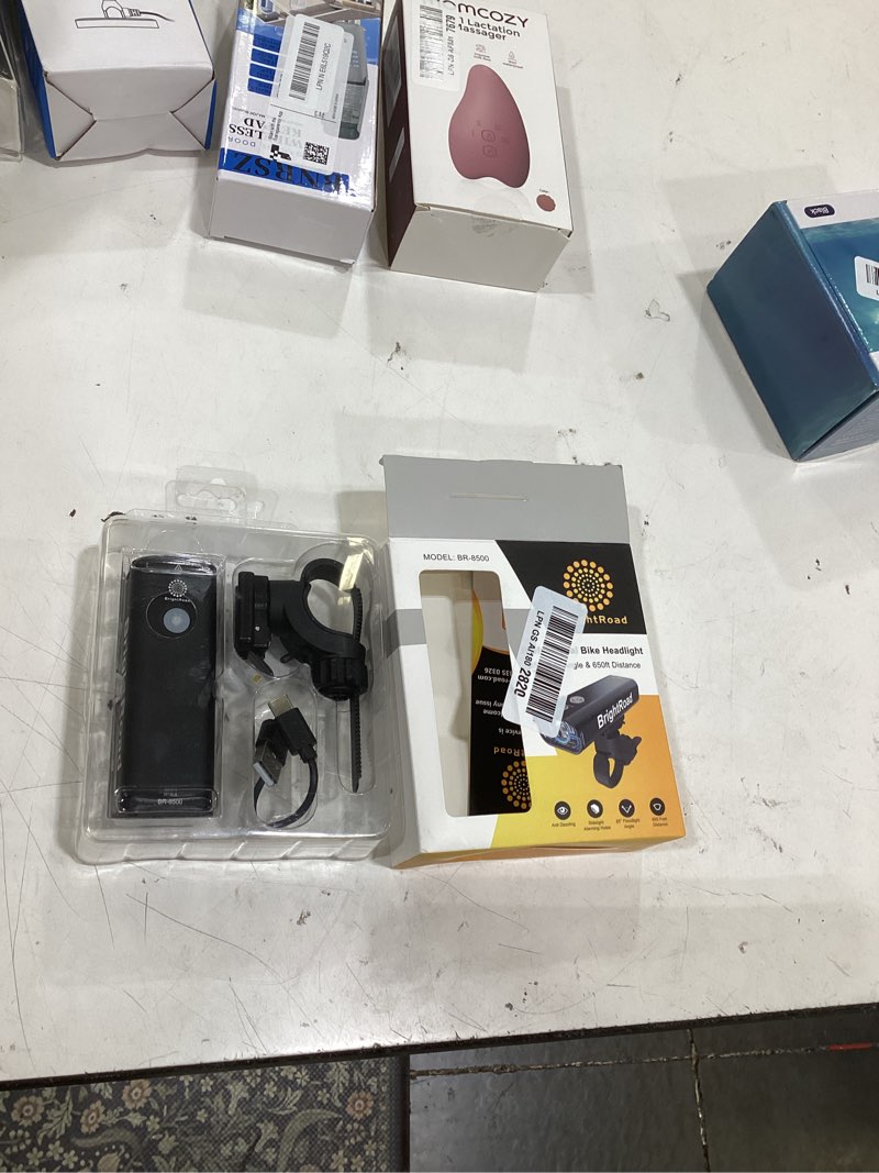 Condition photo showing Good Condition for front bike light 8500 lumens bike headlight led 7 modes, 85° wide beam, rechargeable bicycle lights front for dark roads with upgrated handlebars mount