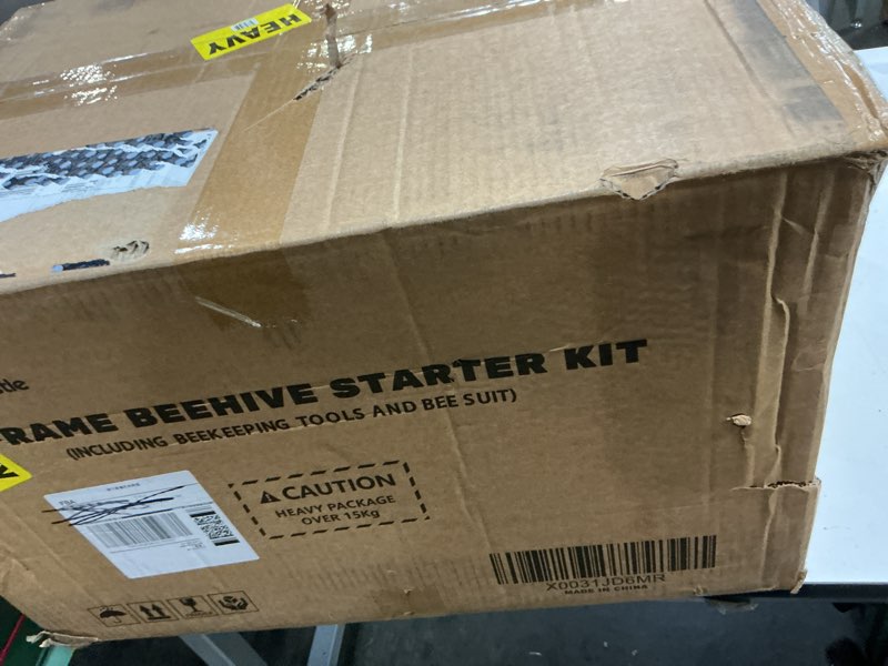 Condition photo showing New/Like New for beecastle 8-frame bee hives and supplies starter kit,beehive kit dipped in 100% beeswax,bee keeping supplies-all beginners kit includes beekeeping supplies tool set and bee suit.