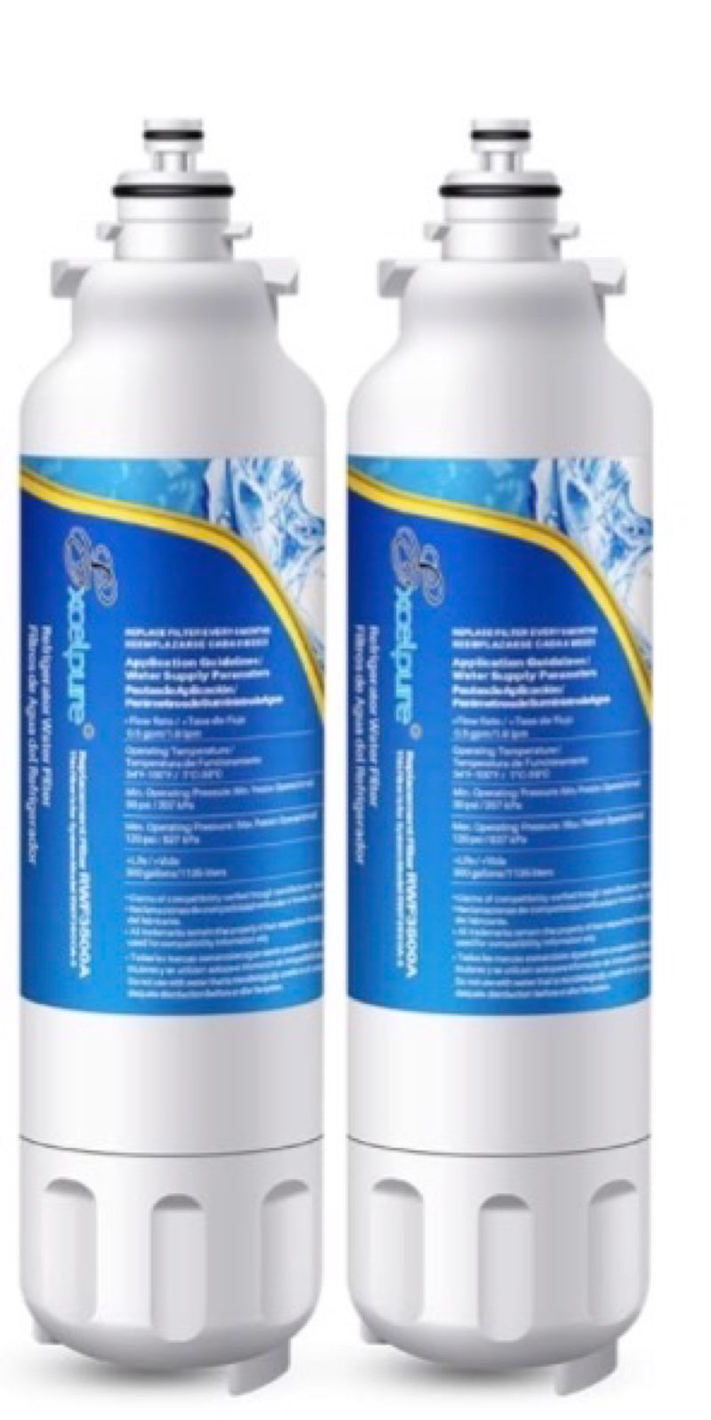 LG ADQ73613401 LT800P Refrigerator Water Filter (2pack)