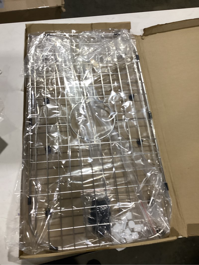 Condition photo showing Good Condition for Serene Valley Sink Protector Grid 26-1/16" x 14-1/16", Centered Drain with Corner Radius 3-1/2", 304 Stainless Steel Material NLW2614C