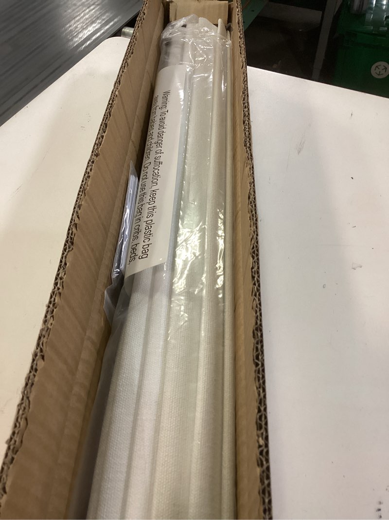 Condition photo showing Good Condition for unishades 100% blackout no tools no drill cordless roman shades for windows, size 25 3/4" w × 60" h (for windows 26" w × 60" h) blackout - off-white blackout - off-white 26" w × 60" h