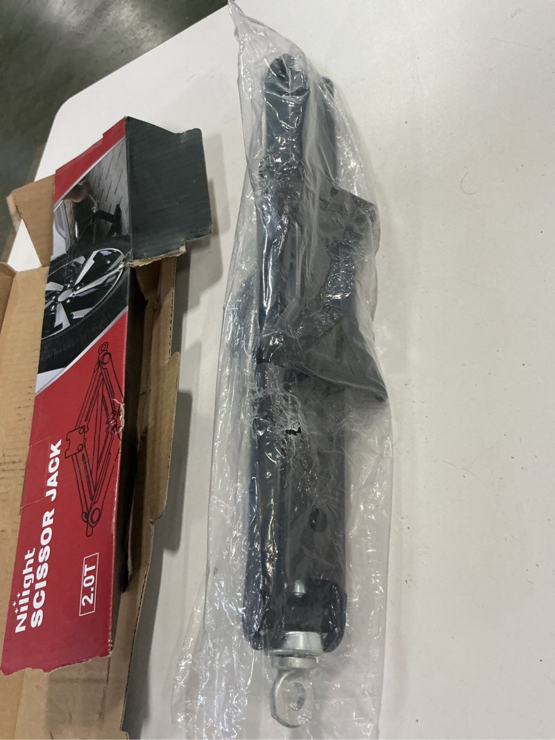 Condition photo showing Good Condition for Nilight Scissor Jack for Car 2 Ton (4409 lbs), Heavy Duty Steel Scissor Lift Jack Car Kit with Crank Handle for Sedan SUV MPV Tire Changing, 3.9''-15.7'' Lifting Range Portable Small Jack, Black 2T with Crank Handle, Black