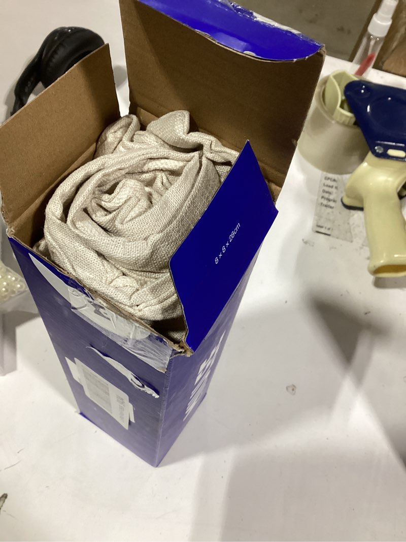 Condition photo showing Good Condition for MIULEE Decorative Linen Check Euro Shams Throw Pillow Covers Neutral Farmhouse Vintage Pillow Covers 24x24 Set of 2 Boho Modern Home Decor for Sofa Couch Bedroom Cushion Natural Beige 24" x 24" (Pack of 2) Natural Beige