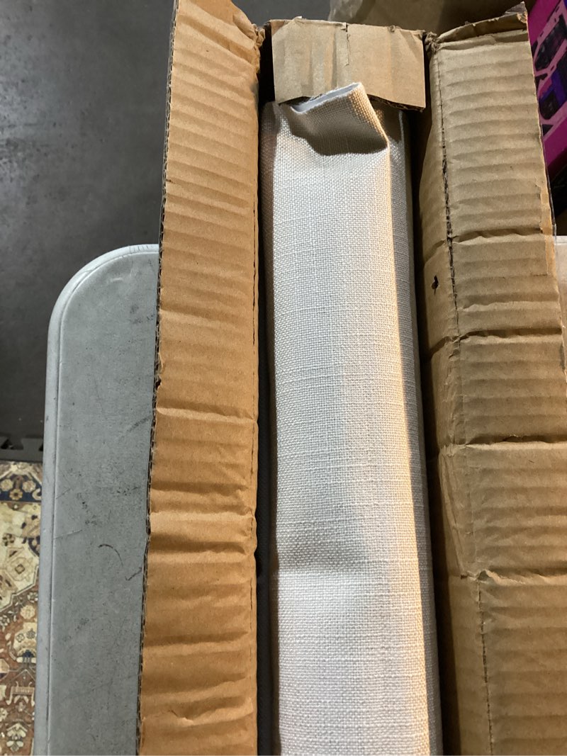 Condition photo showing Good Condition for LazBlinds No Tools No Drill Cordless Roman Shades for Windows, Blackout Thermal Insulated UV Blocking Window Blinds, Lightweight Fabric Blinds for Indoor Windows, 33" W x 60" H, Blackout - White White 33" W x 60" H