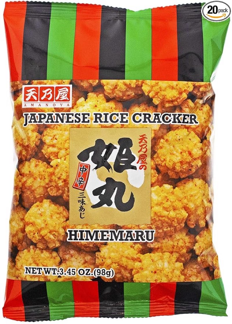 Best by 6.3.3026Amanoya Japanese Rice Cracker, 3.45 Ounce (Pack of 20)
