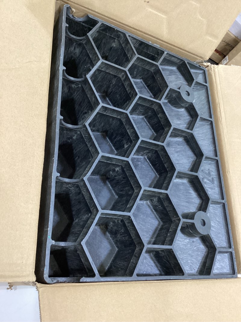 Condition photo showing As Is for 5" Rise 2pack Rubber Curb Ramps for Wheelchair Threshold Driveway Doorway Shed, Truck Car Motorcycle Bike Cart Lawn Mowers Angled Step Entry in Ramp, 7000lbs Heavy Duty Powersports Loading Ramp 5" Height