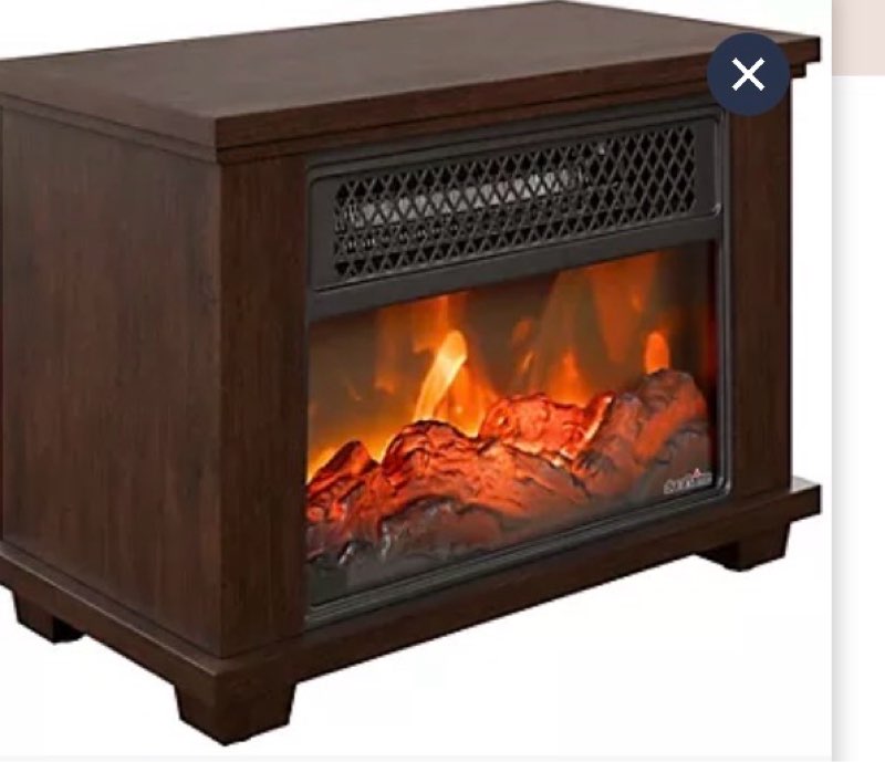 duraflame tabletop portable electric heater & fireplace white 