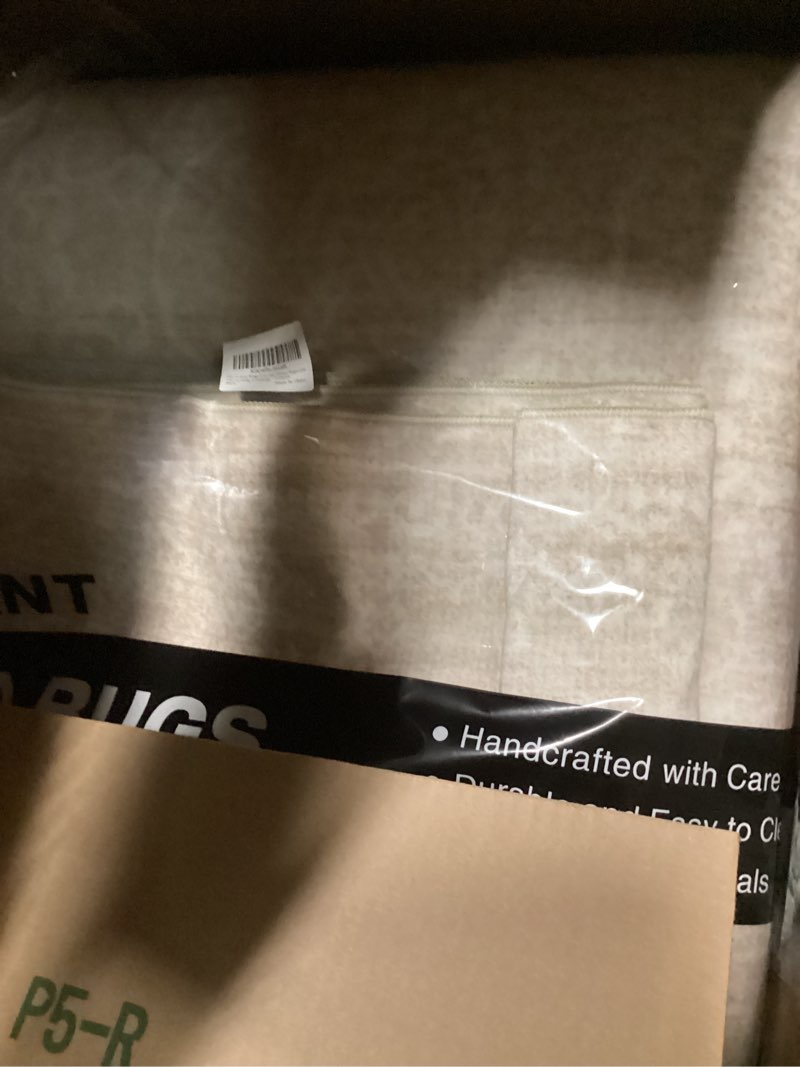 Condition photo showing New/Like New for Nakagishi 10x14 Area Rugs Living Room: Washable Large Vintage Beige Rug Neutral Non-Slip Soft Stain Resistant Indoor Carpet for Bedroom Nursery Dining Room Under Table Bed Home House Office Playroom Beige 10' x 14' (Rectangular)