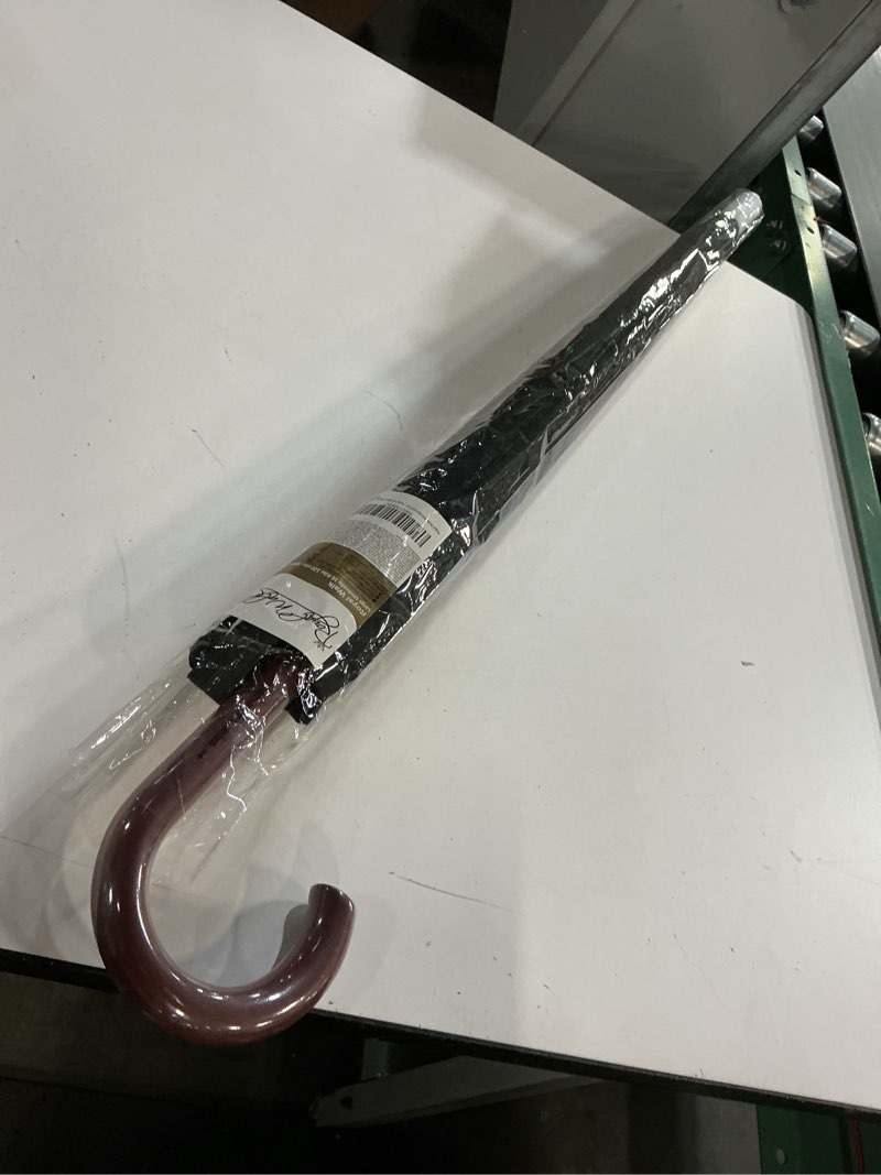 Condition photo showing Good Condition for Royal Walk Windproof Large Umbrella for Rain 54 Inch Automatic Open for 2 Persons Wind Resistant Big Golf Umbrellas for Adult Men Women Classic Wooden Handle Fast Drying Strong 16 Ribs Travel 120cm Black