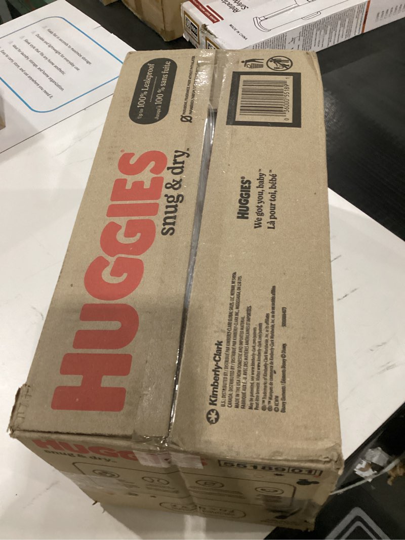 Condition photo showing New/Like New for Huggies snug n dry size 7 92 pack